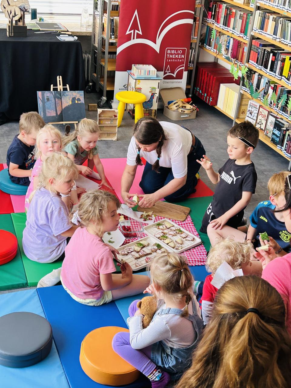 Gemeinsame Jause während der Veranstaltung